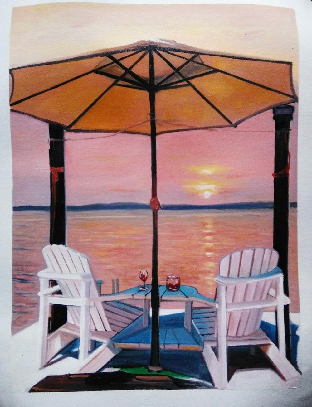 Artist-Rendered Painting