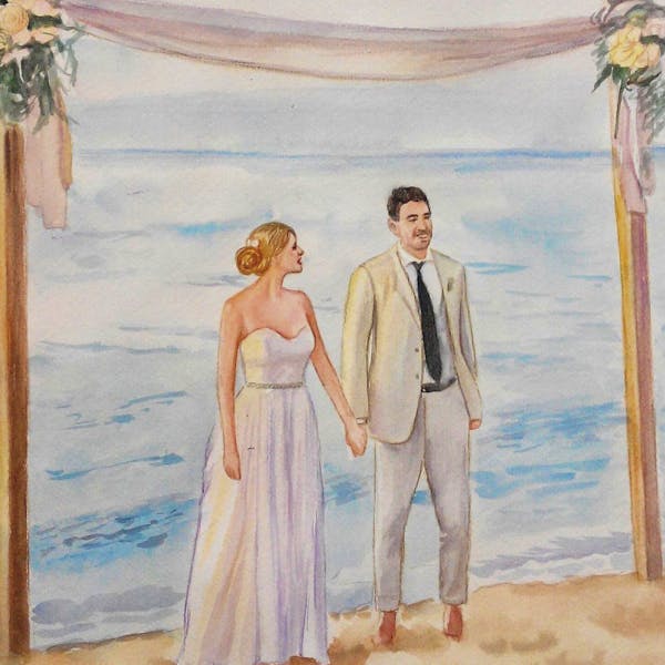 Turn Your Dress Photo Into A Hand Made Artist Portrait Painting
