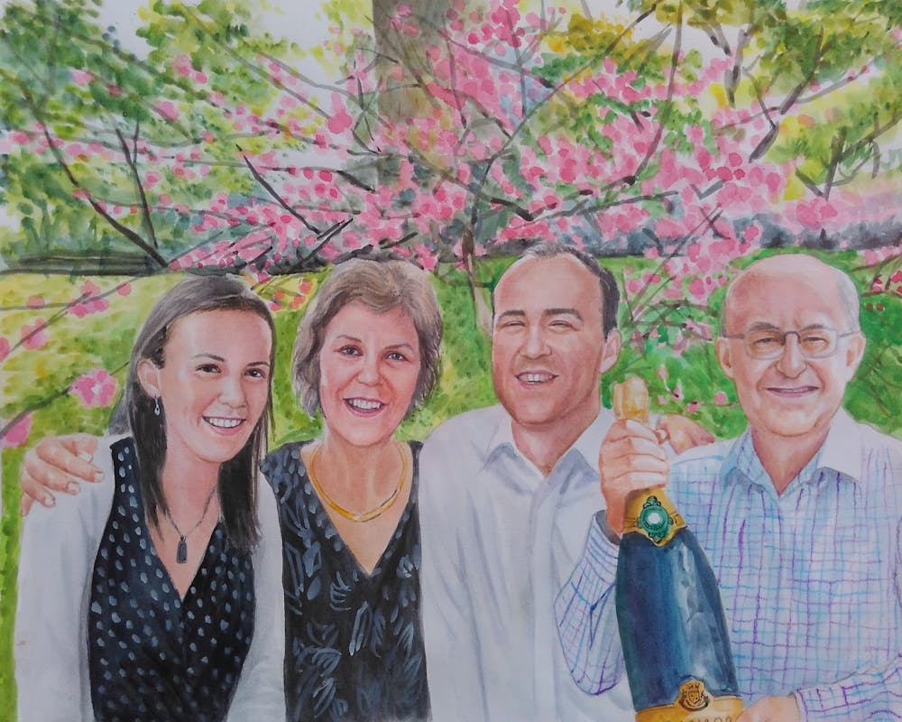 Artist-Rendered Painting