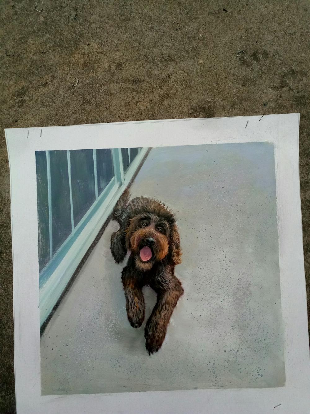 Artist-Rendered Painting