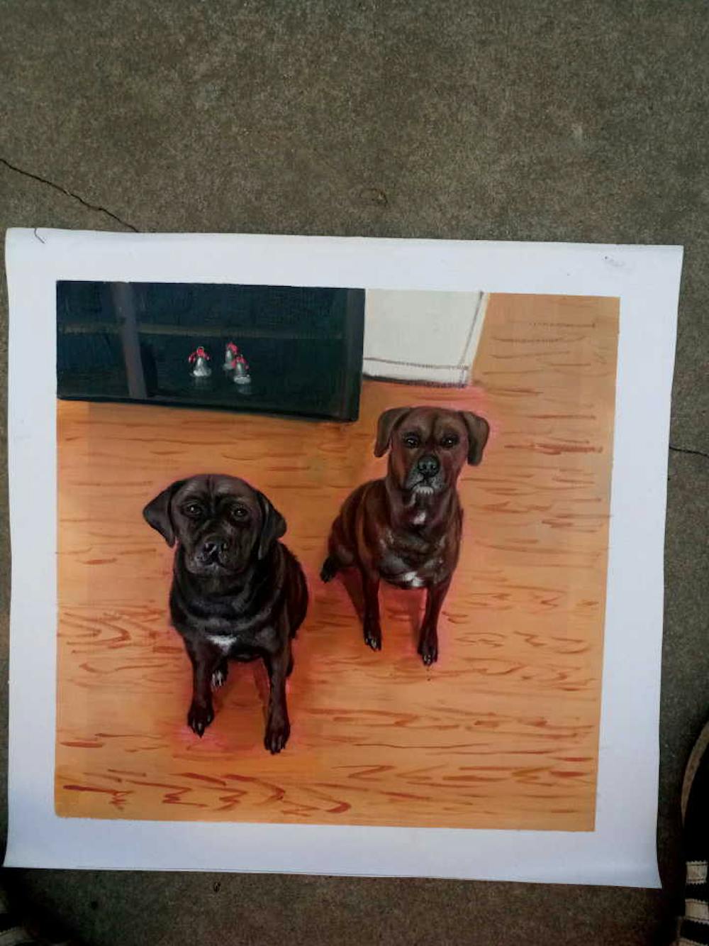 Artist-Rendered Painting