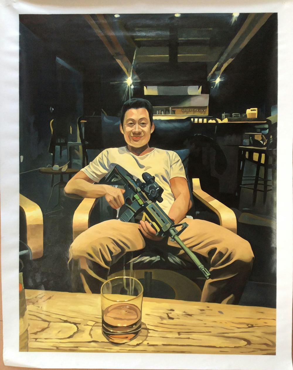 Artist-Rendered Painting