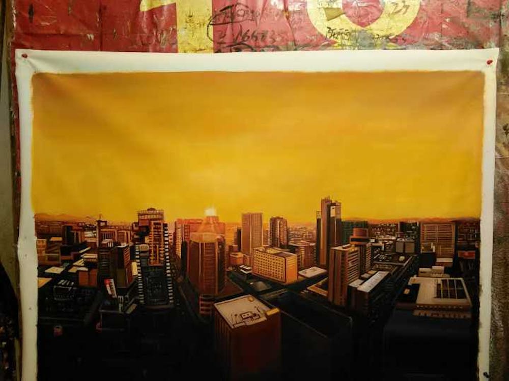 Artist-Rendered Painting