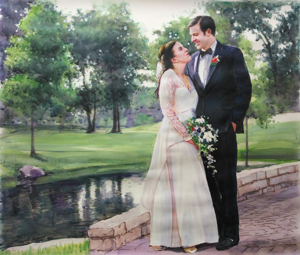 Artist-Rendered Painting