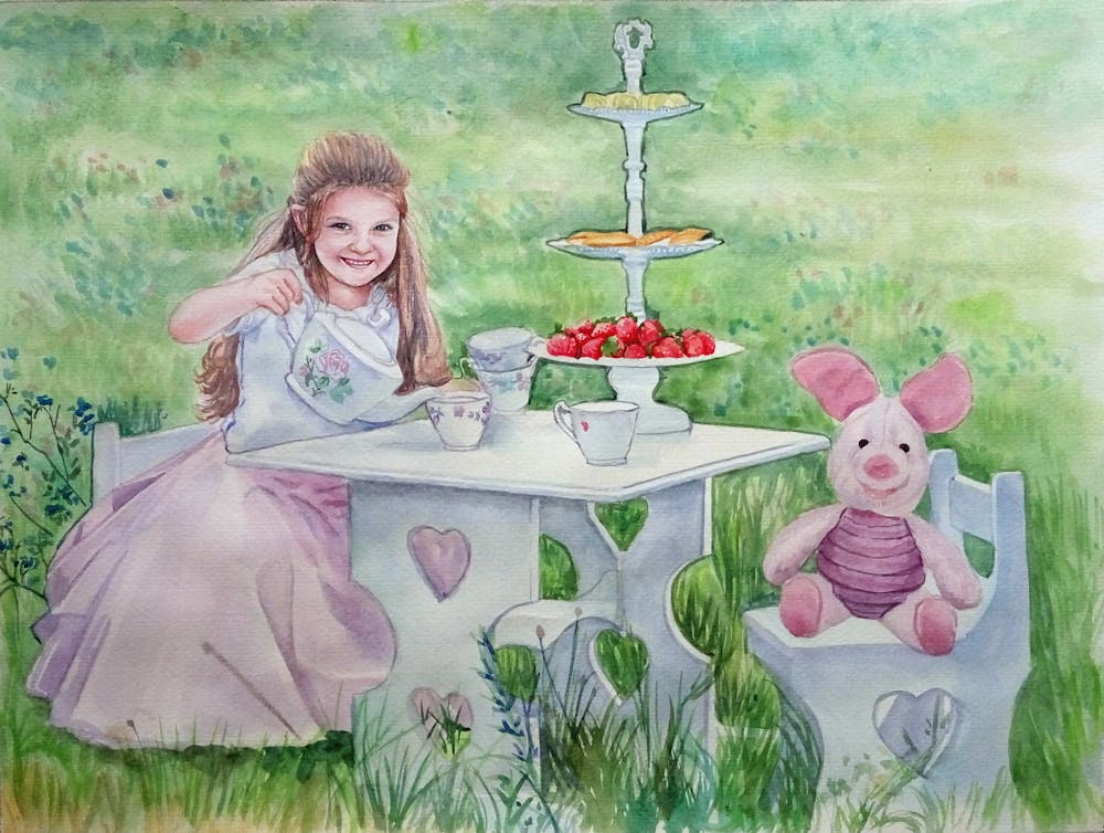 Artist-Rendered Painting