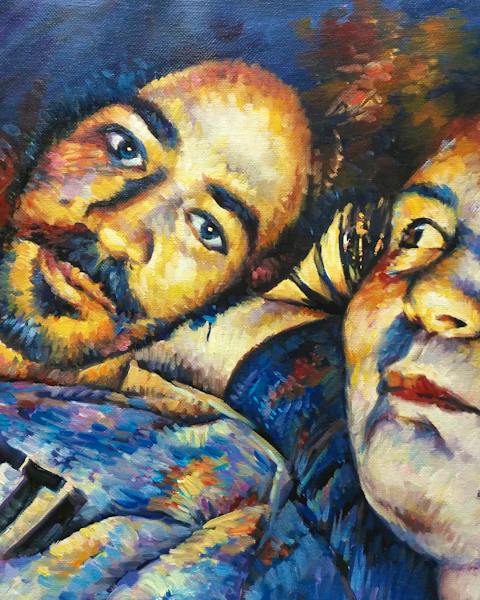 Custom oil painting from a customer photo