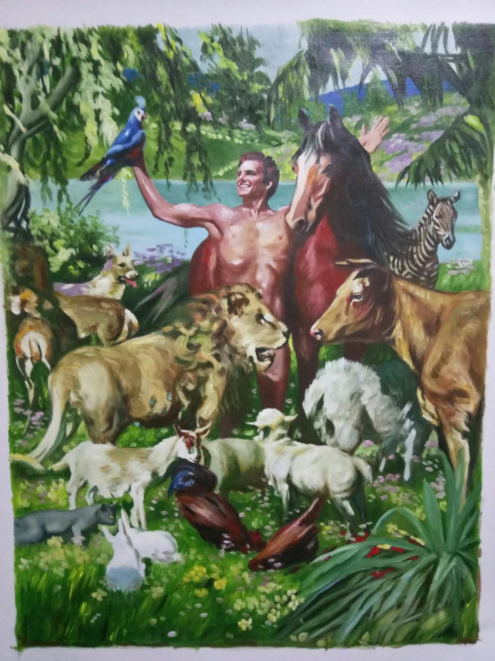 Artist-Rendered Painting