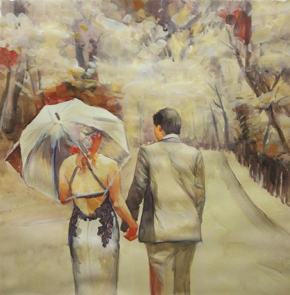 Artist-Rendered Painting