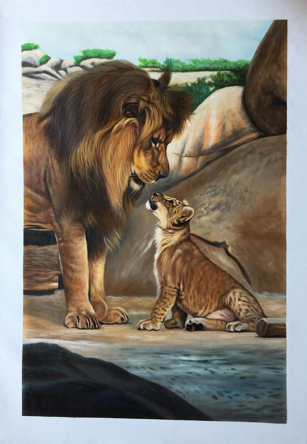 Artist-Rendered Painting