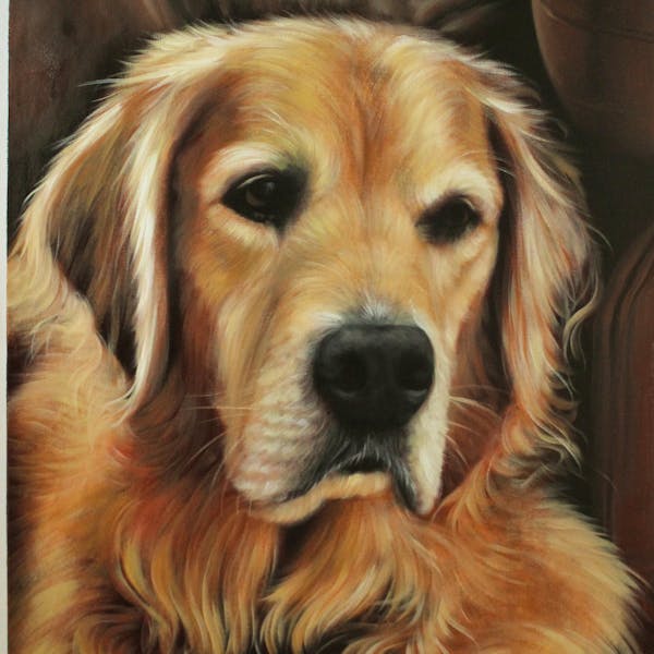 Turn Your dog Photo Into a Hand-Made Artist Portrait Painting Art | Instapainting.com