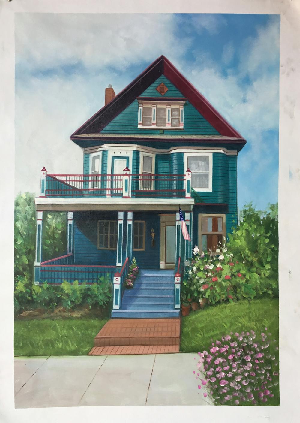 Artist-Rendered Painting