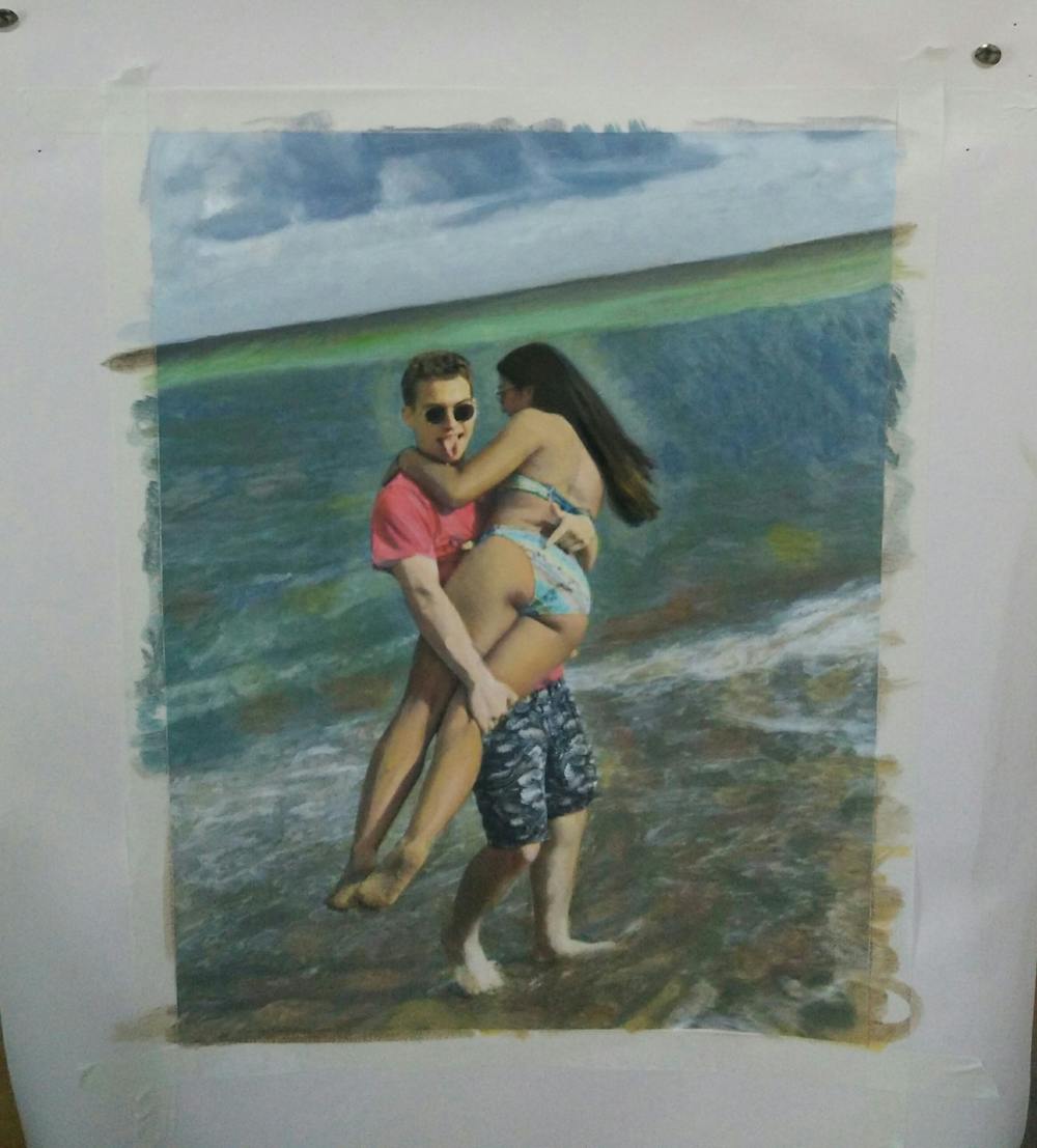 Artist-Rendered Painting