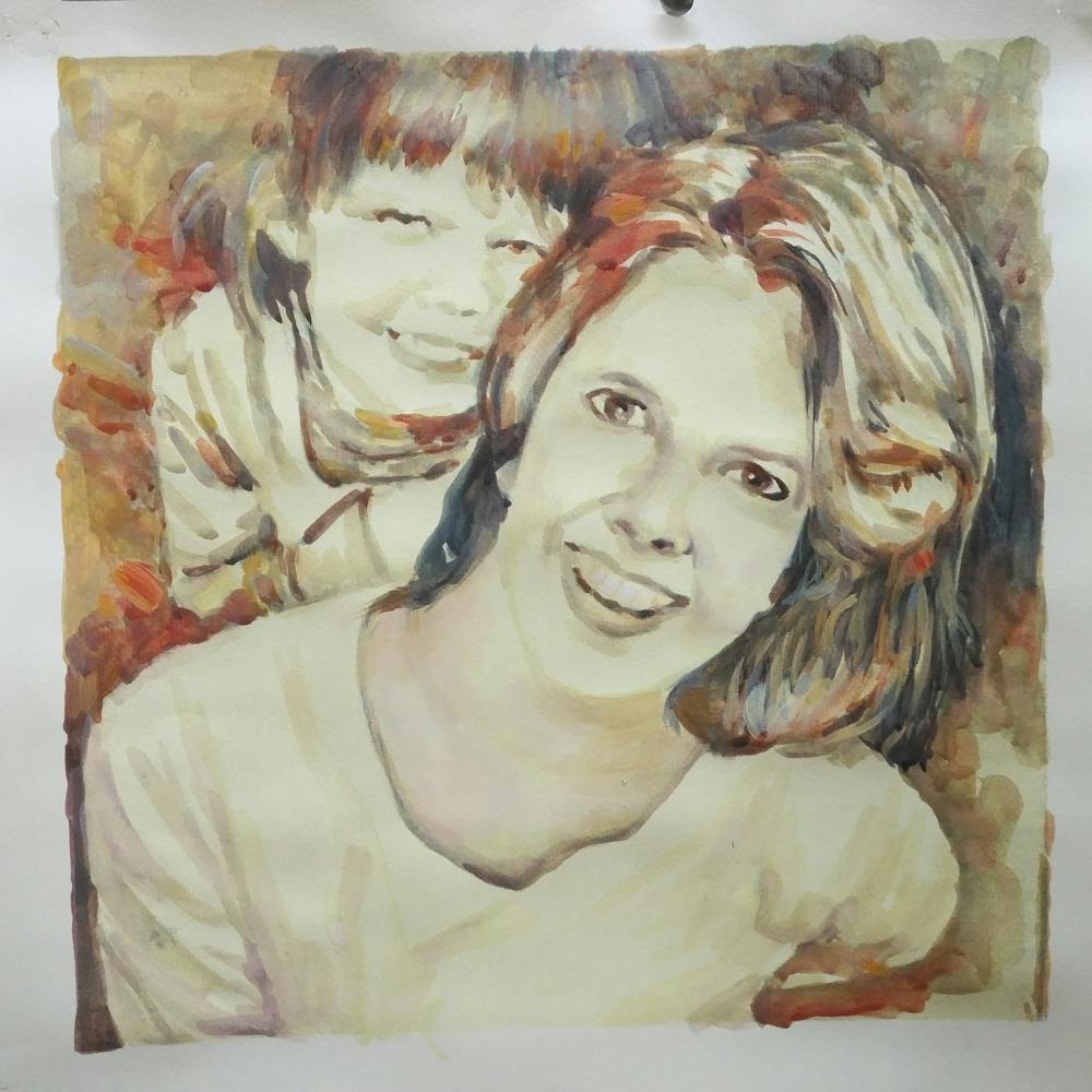 Artist-Rendered Painting
