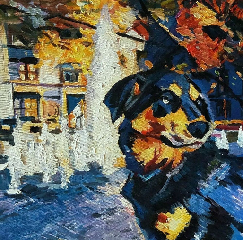 Artist-Rendered Painting