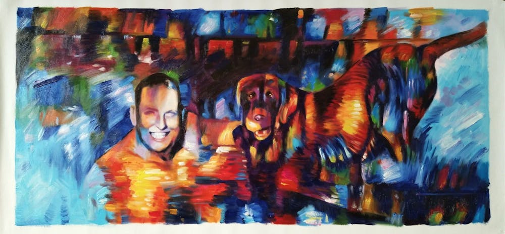 Artist-Rendered Painting