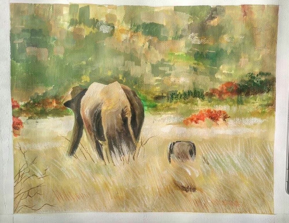 Artist-Rendered Painting