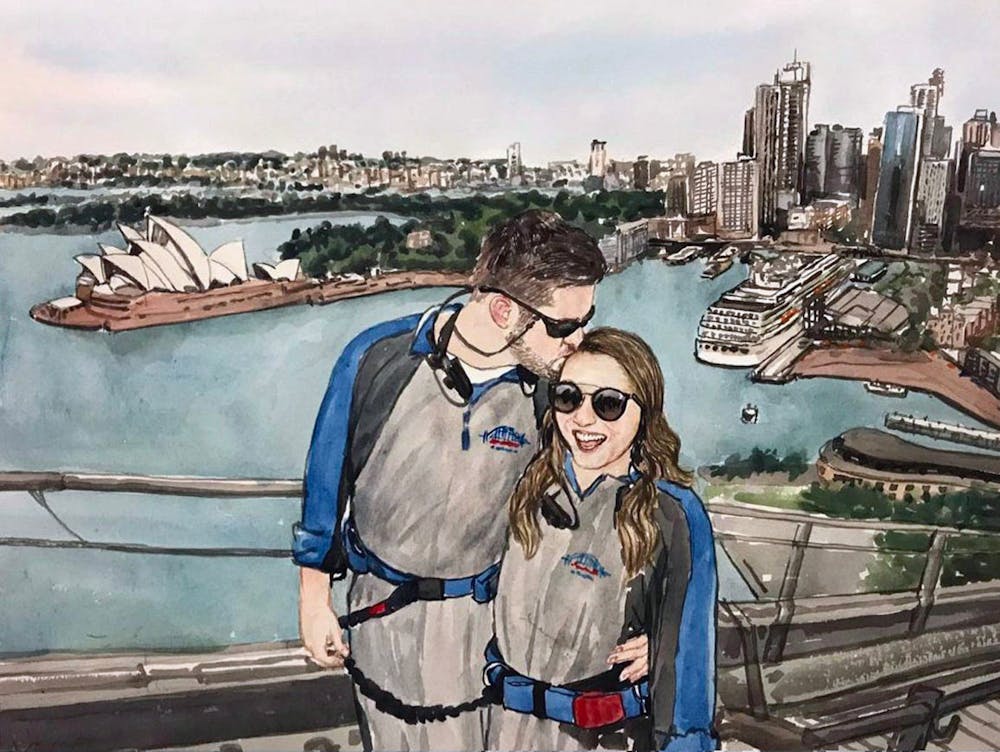 Artist-Rendered Painting