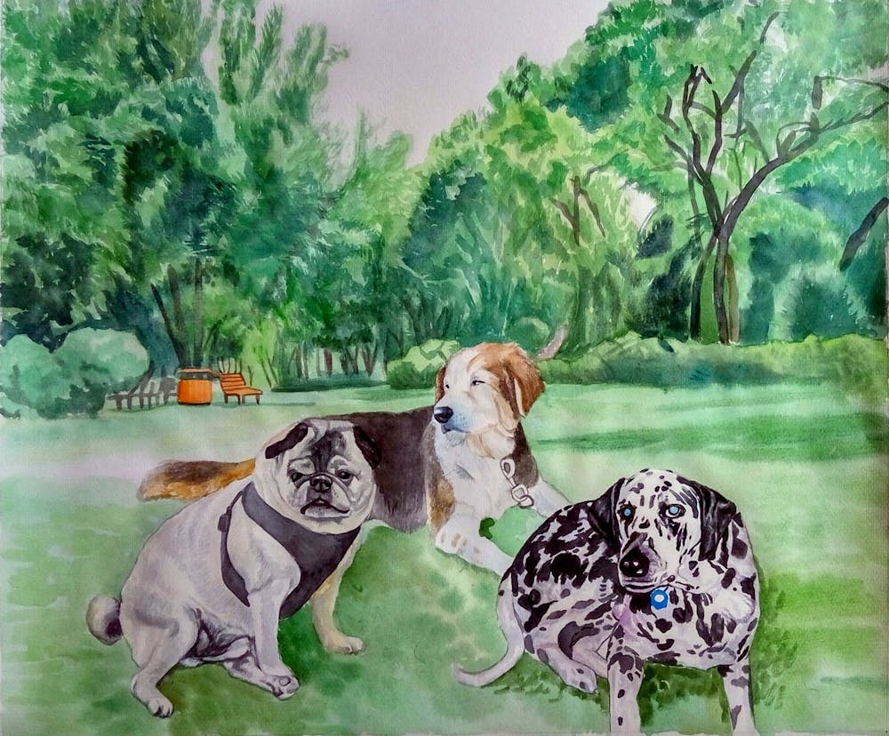 Artist-Rendered Painting