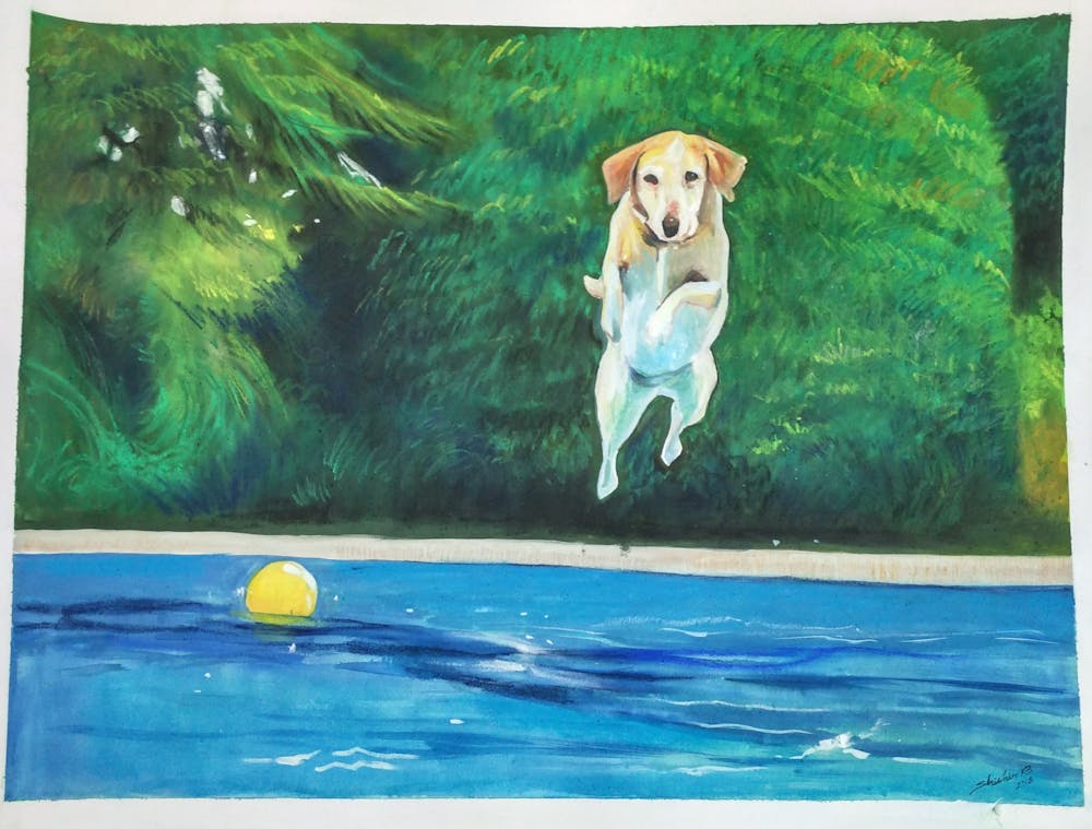 Artist-Rendered Painting