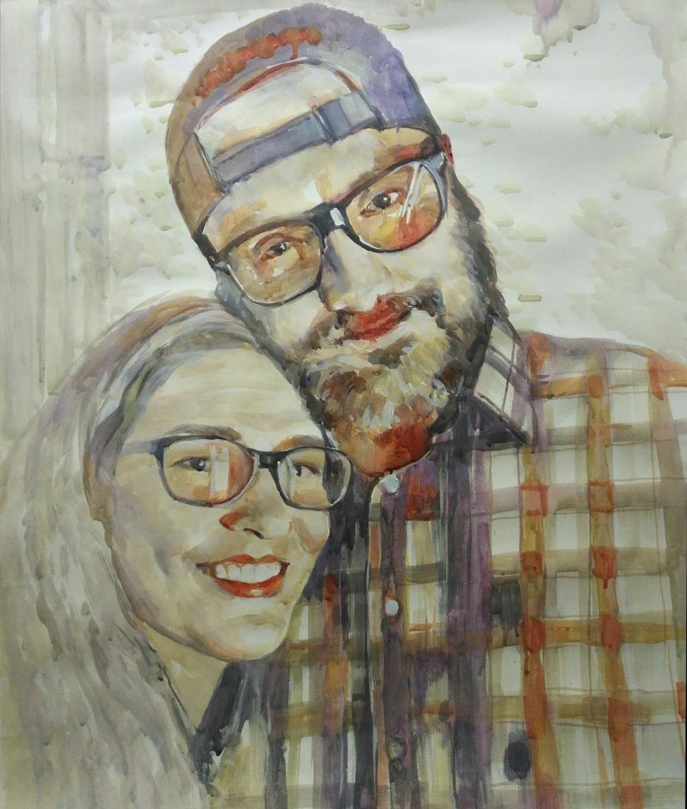 Artist-Rendered Painting