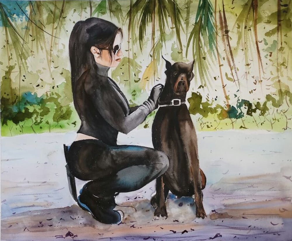 Artist-Rendered Painting