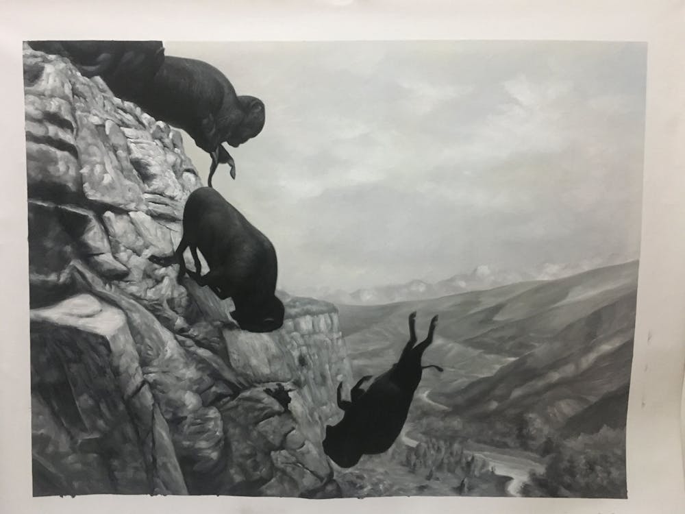 Artist-Rendered Painting