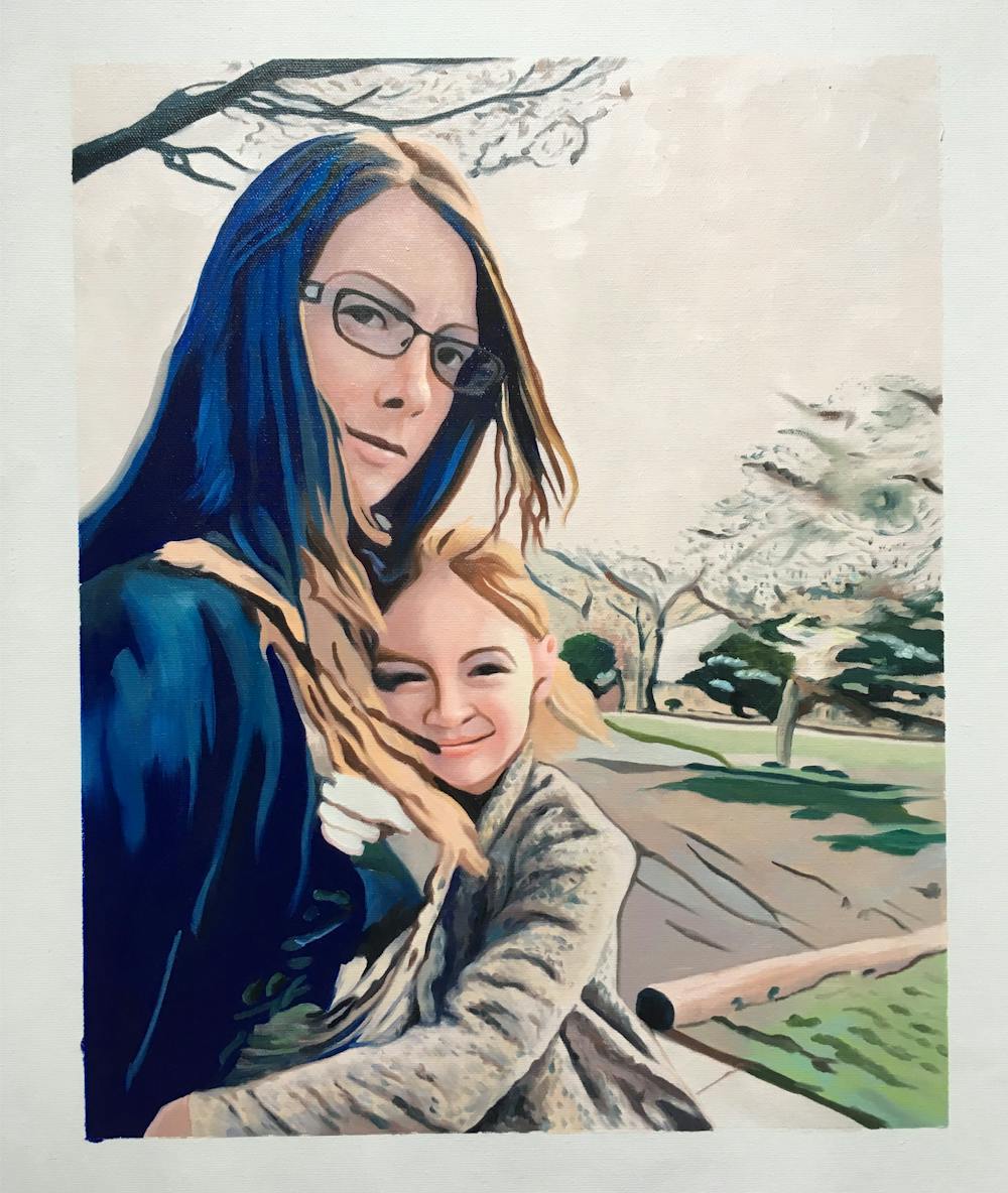 Artist-Rendered Painting