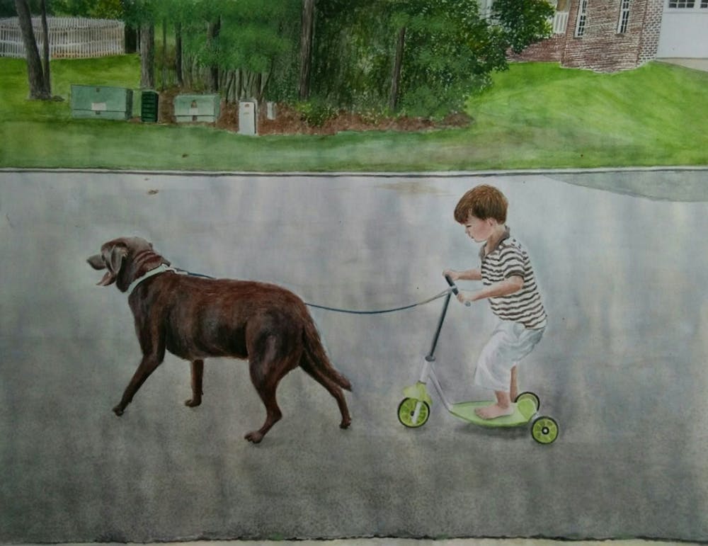 Artist-Rendered Painting