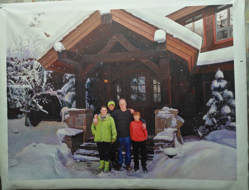 Artist-Rendered Painting