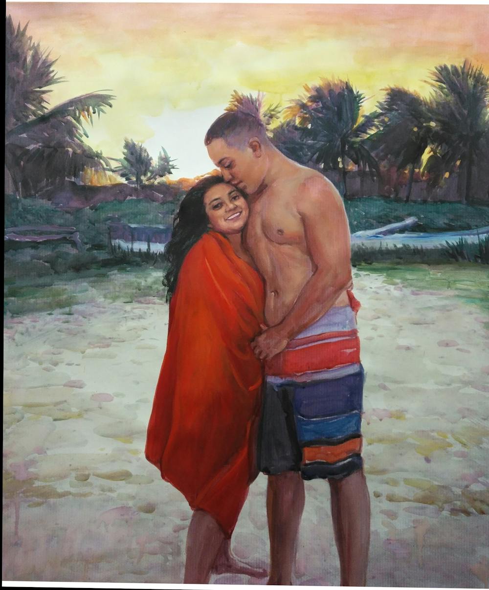 Artist-Rendered Painting