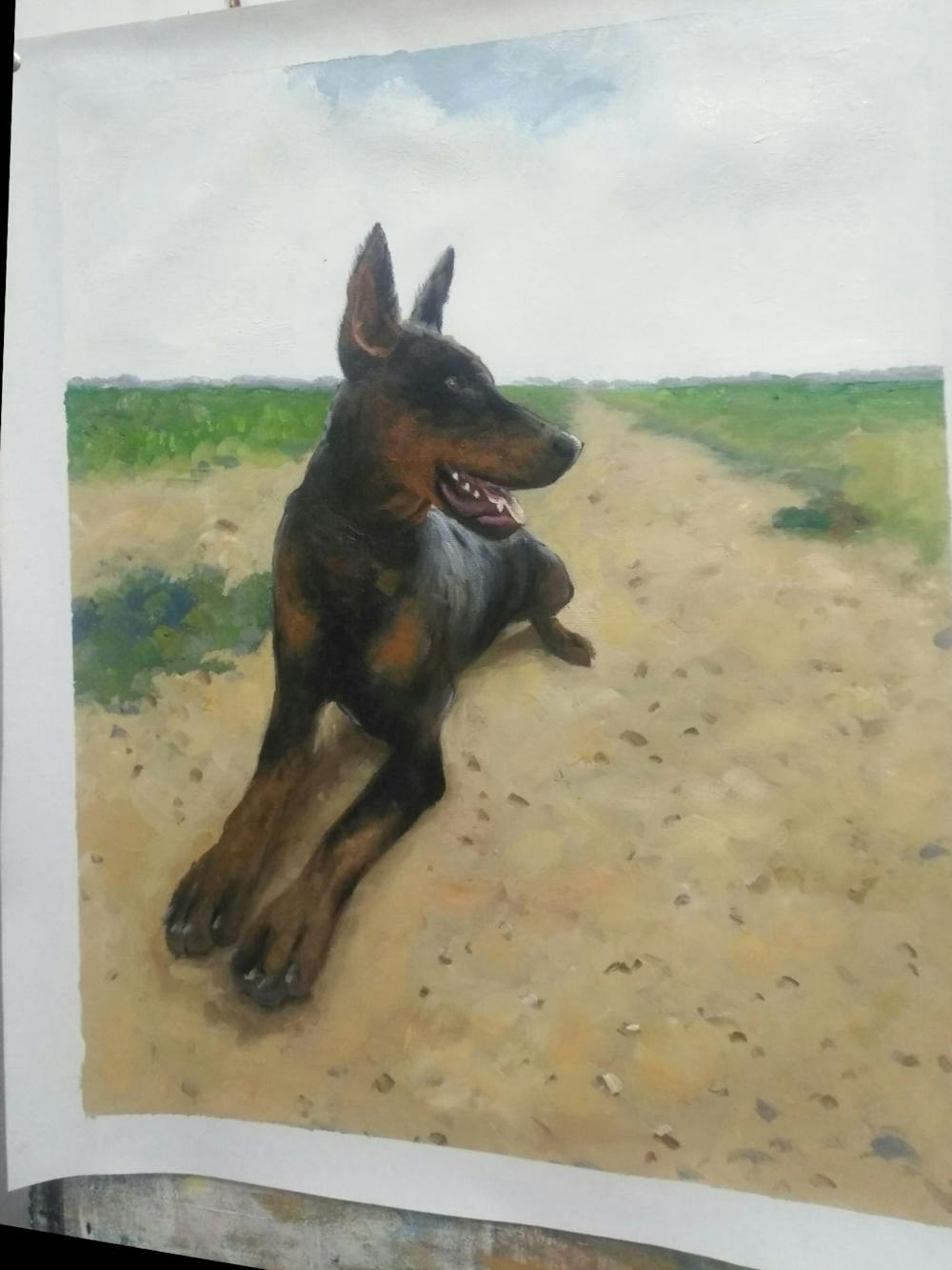 Artist-Rendered Painting