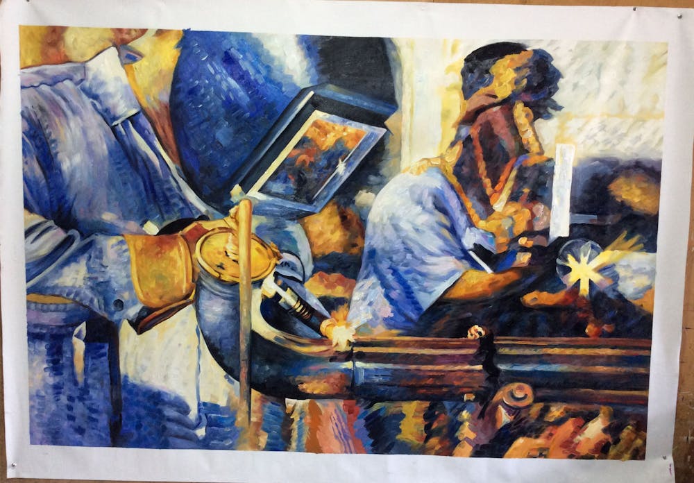 Artist-Rendered Painting