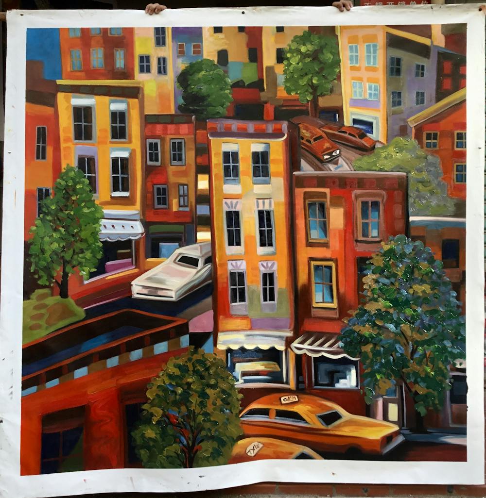 Artist-Rendered Painting