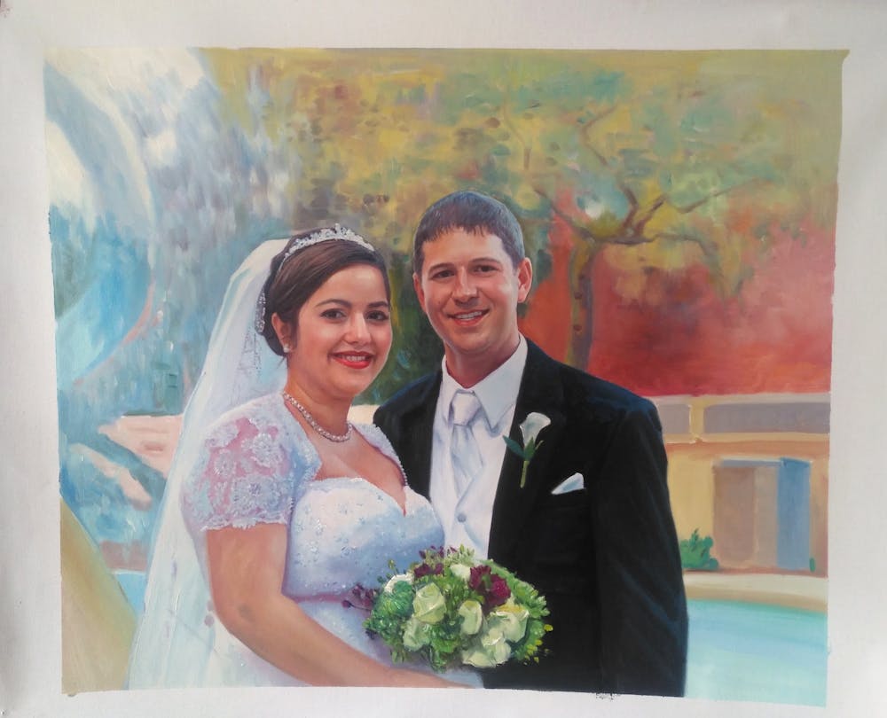 Artist-Rendered Painting