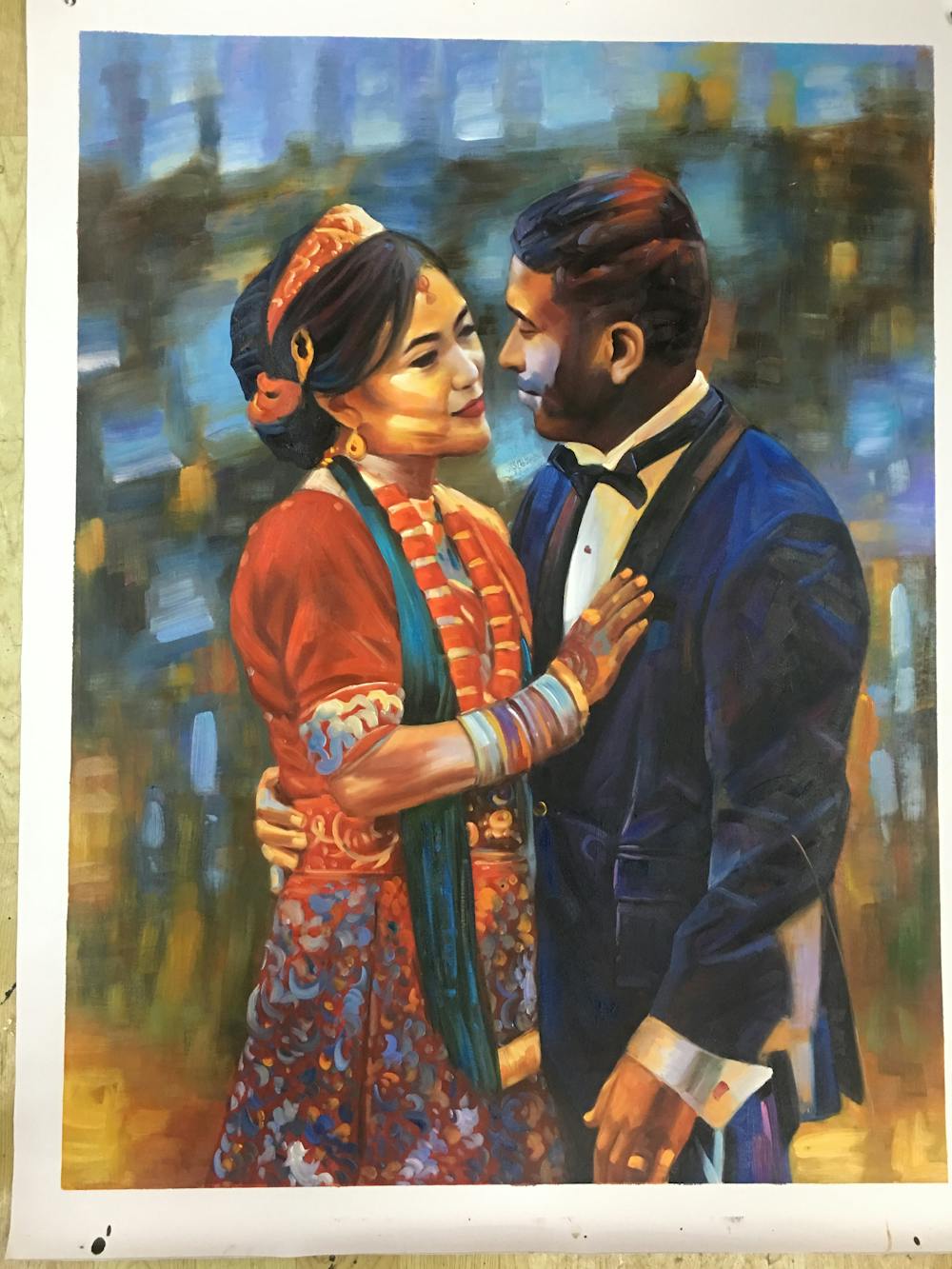 Artist-Rendered Painting