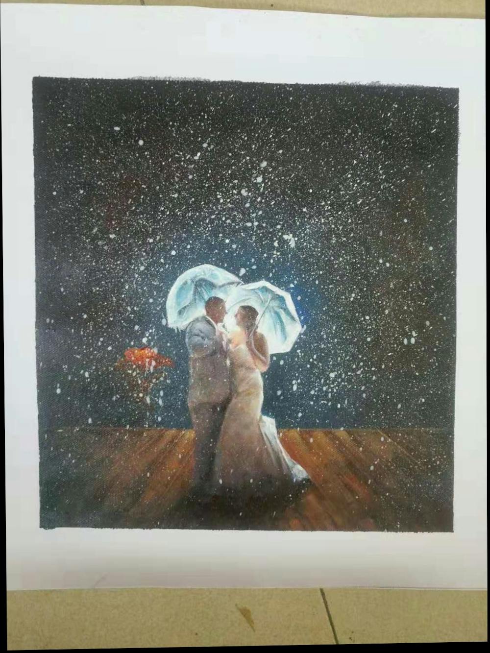 Artist-Rendered Painting