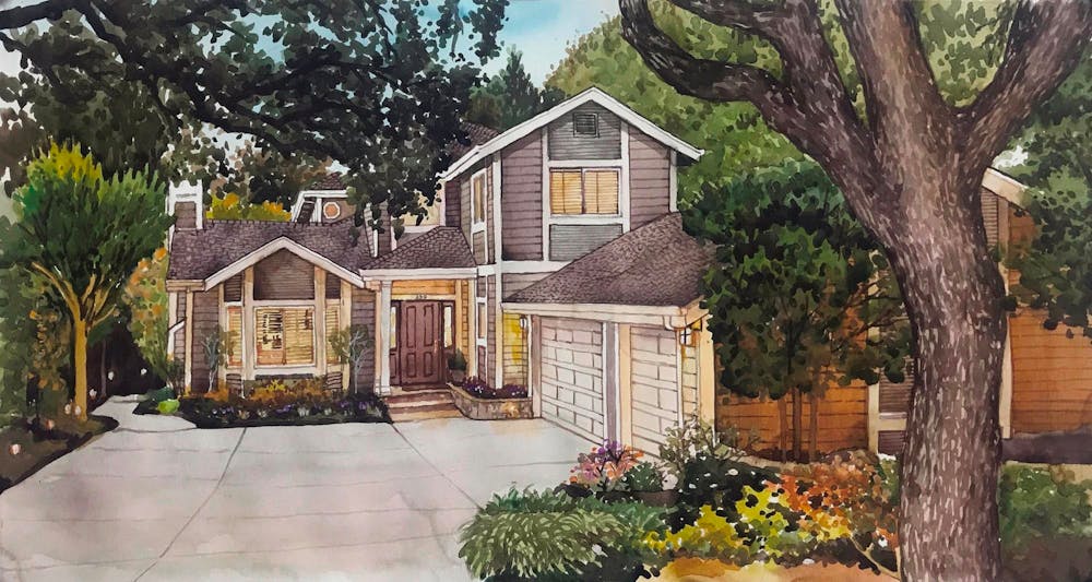 Artist-Rendered Painting