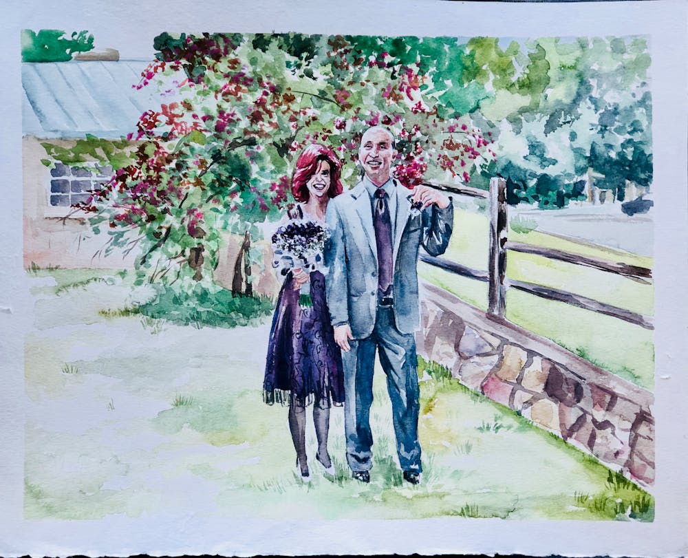 Artist-Rendered Painting