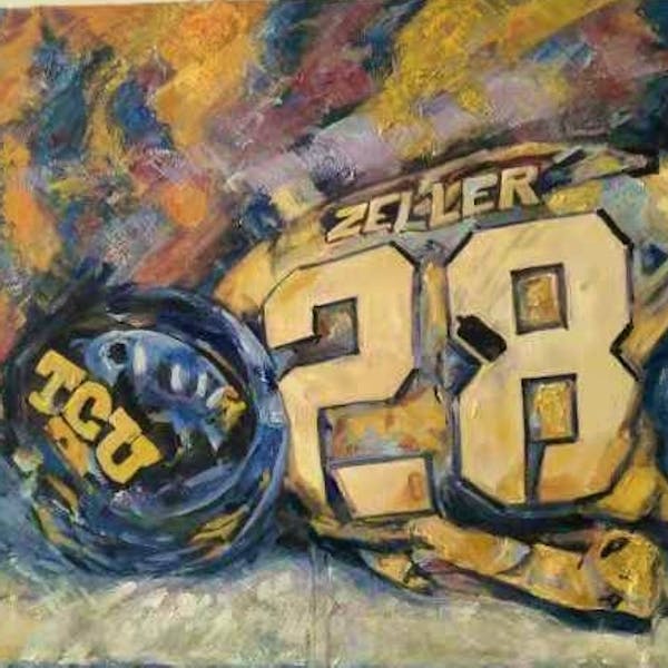 Turn Your Football Helmet Photo Into A Hand Made Artist Portrait