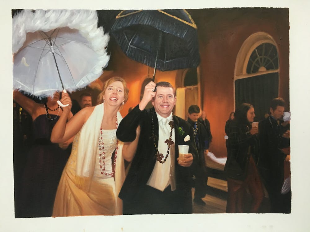 Artist-Rendered Painting