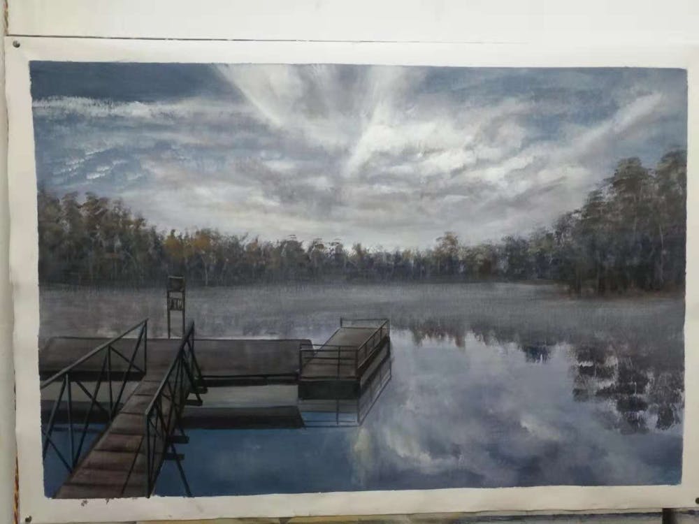 Artist-Rendered Painting