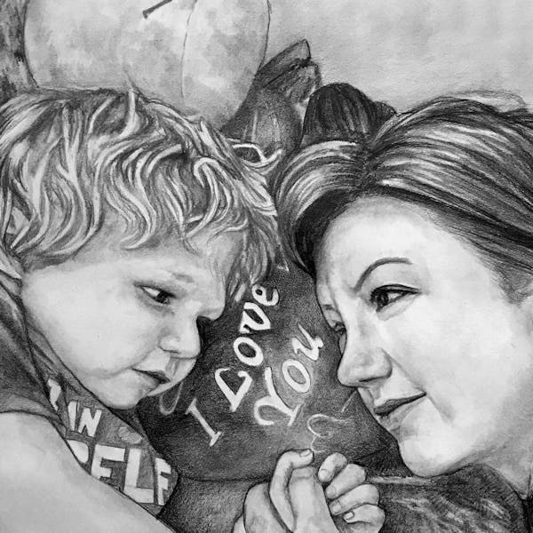 Turn Your Nose Photo Into A Hand Made Artist Portrait Painting Art