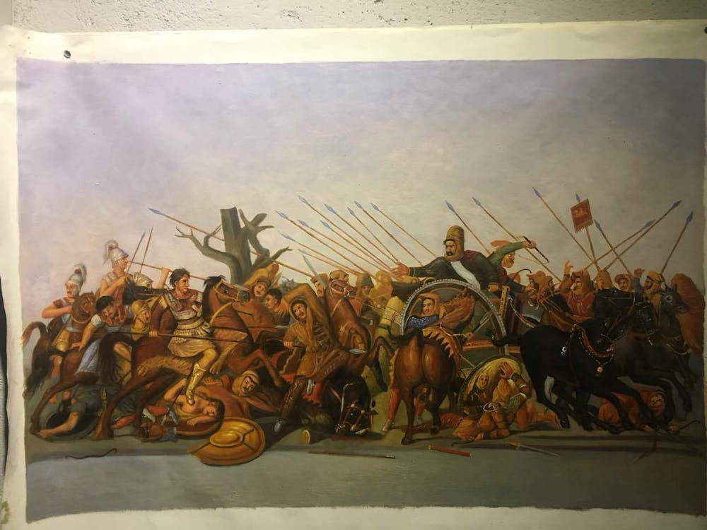 Artist-Rendered Painting