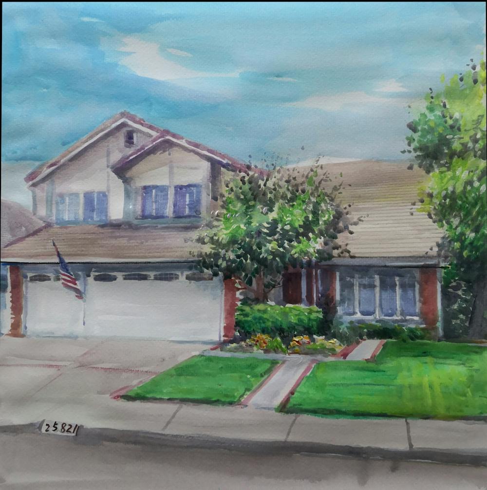 Artist-Rendered Painting