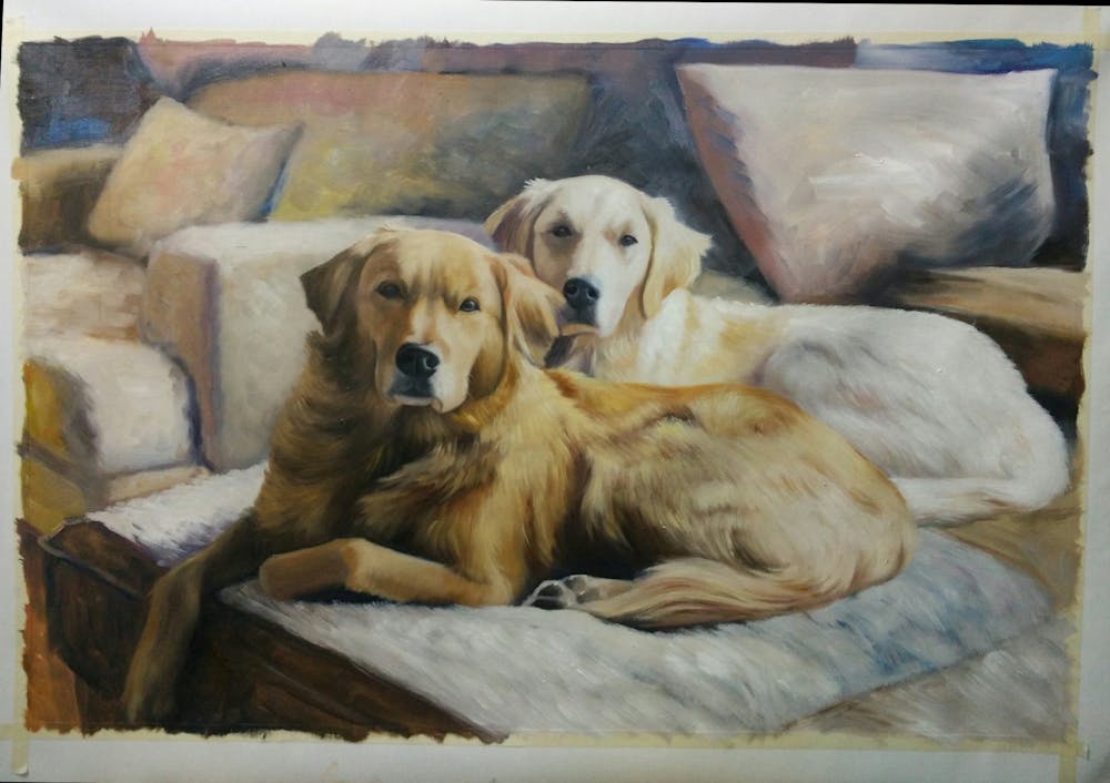 Artist-Rendered Painting