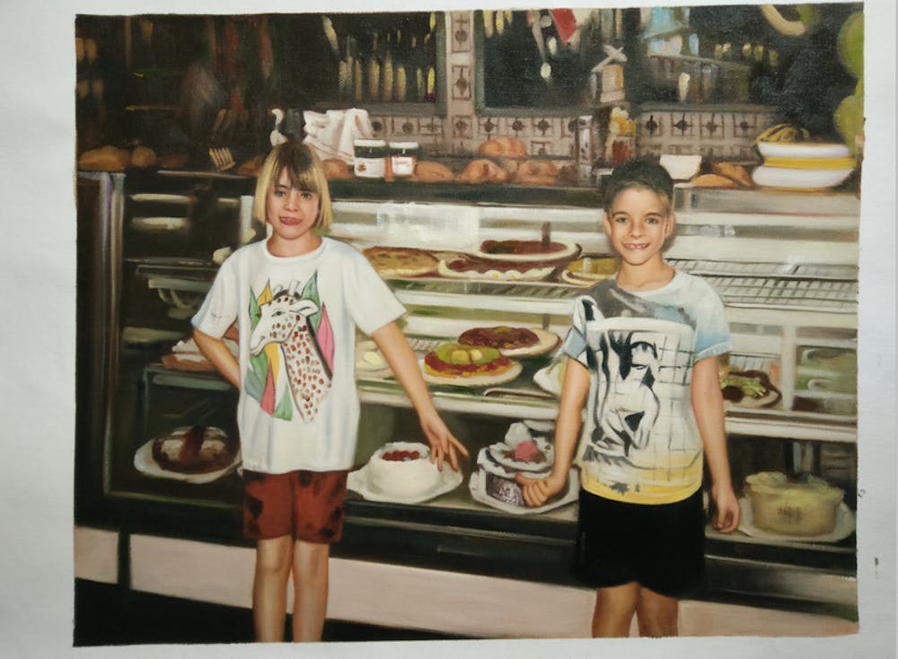 Artist-Rendered Painting