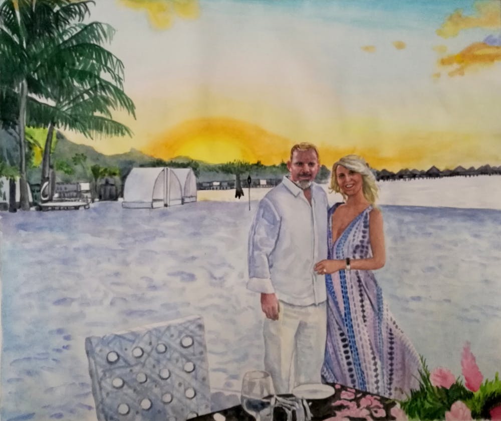 Artist-Rendered Painting