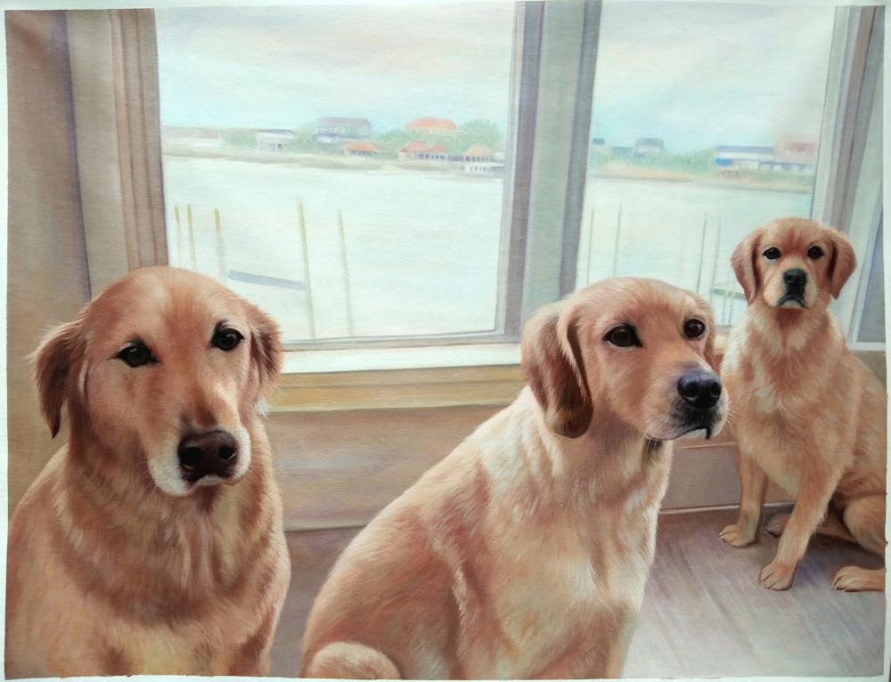 Artist-Rendered Painting