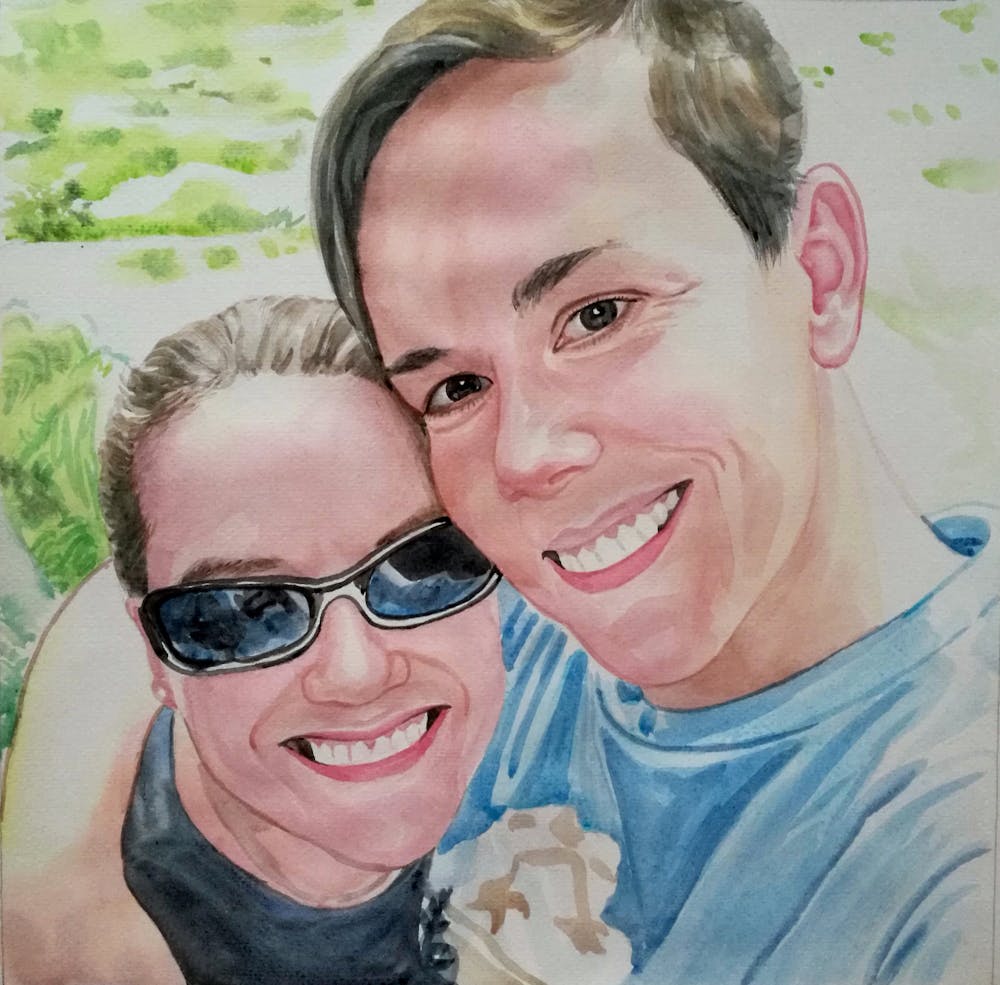 Artist-Rendered Painting