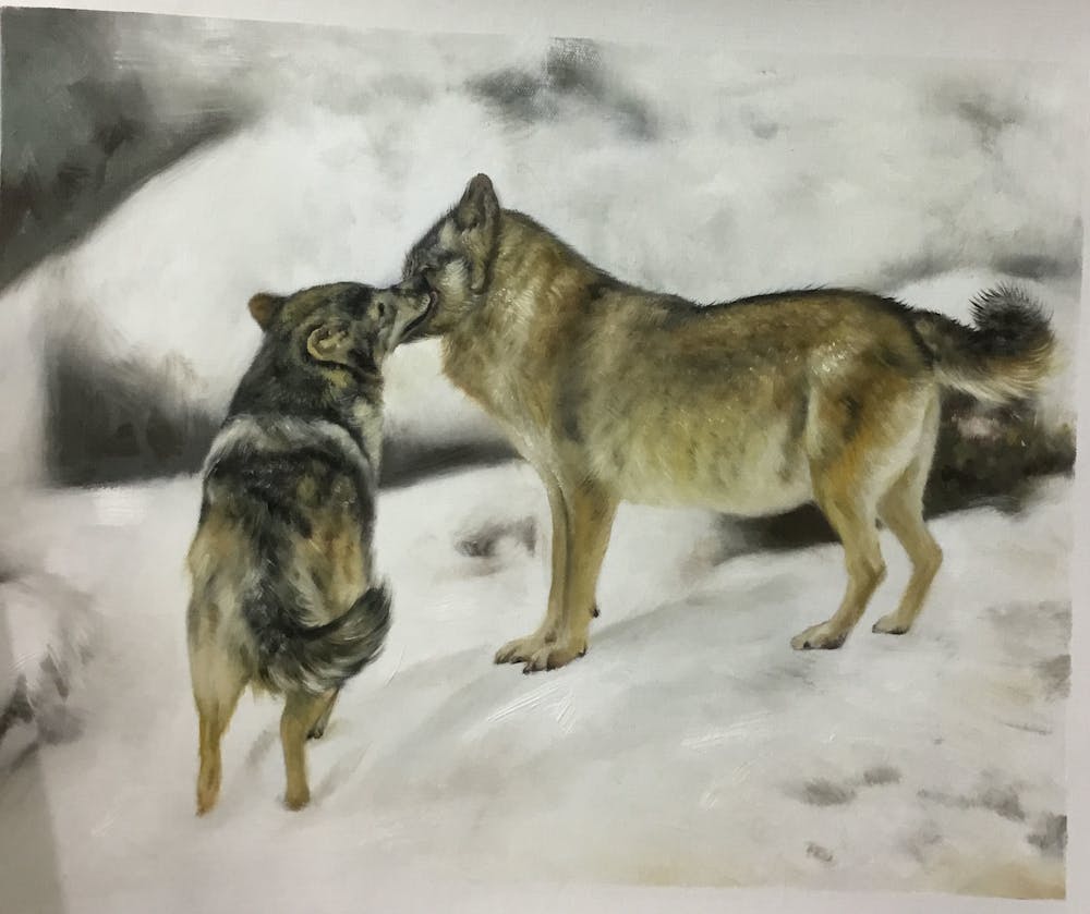 Artist-Rendered Painting